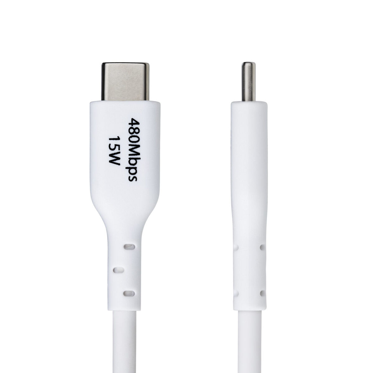 USB-kábel Startech USB2AC2MNCWHE Fehér 2 m